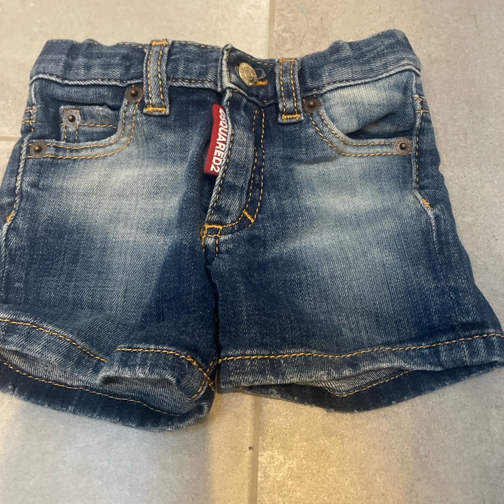DSQUARED2 Kids Blue Denim Shorts